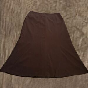 East 5th Dark Brown A-Line Skirt